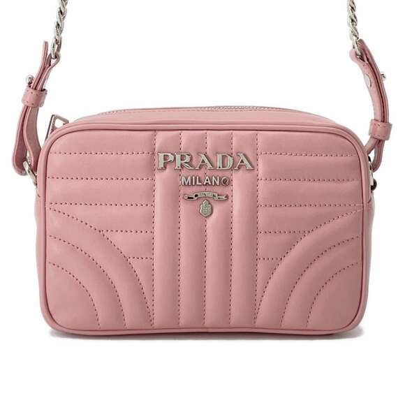 Prada Handbags - Prada Chain Shoulder Diagram Leather Bag Crossbody